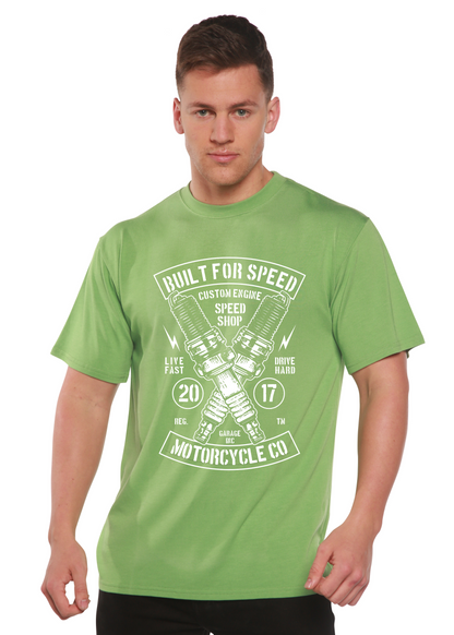 Built For Speed Men's Bamboo Viscose/Organic Cotton Short Sleeve Graphic T-Shirt