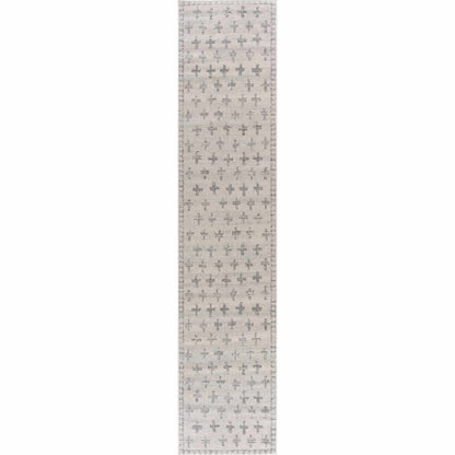 Tigris Swiss Cross Ivory&Gray Area Rug - Clearance