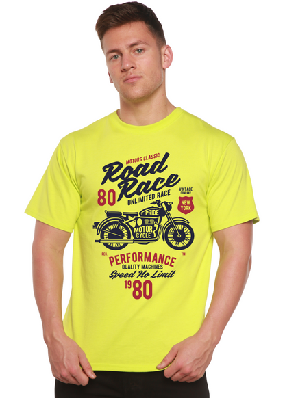 Road Race Motorcycles Spun Bamboo® Men's Bamboo Viscose/Organic Cotton Short Sleeve Graphic T-Shirt