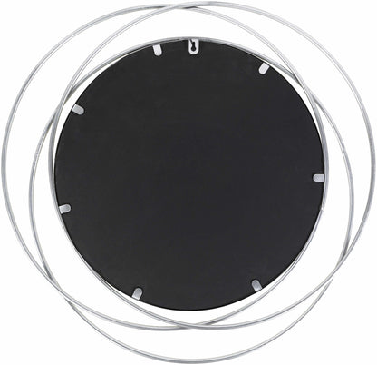 Basay Round Silver Gray Mirror