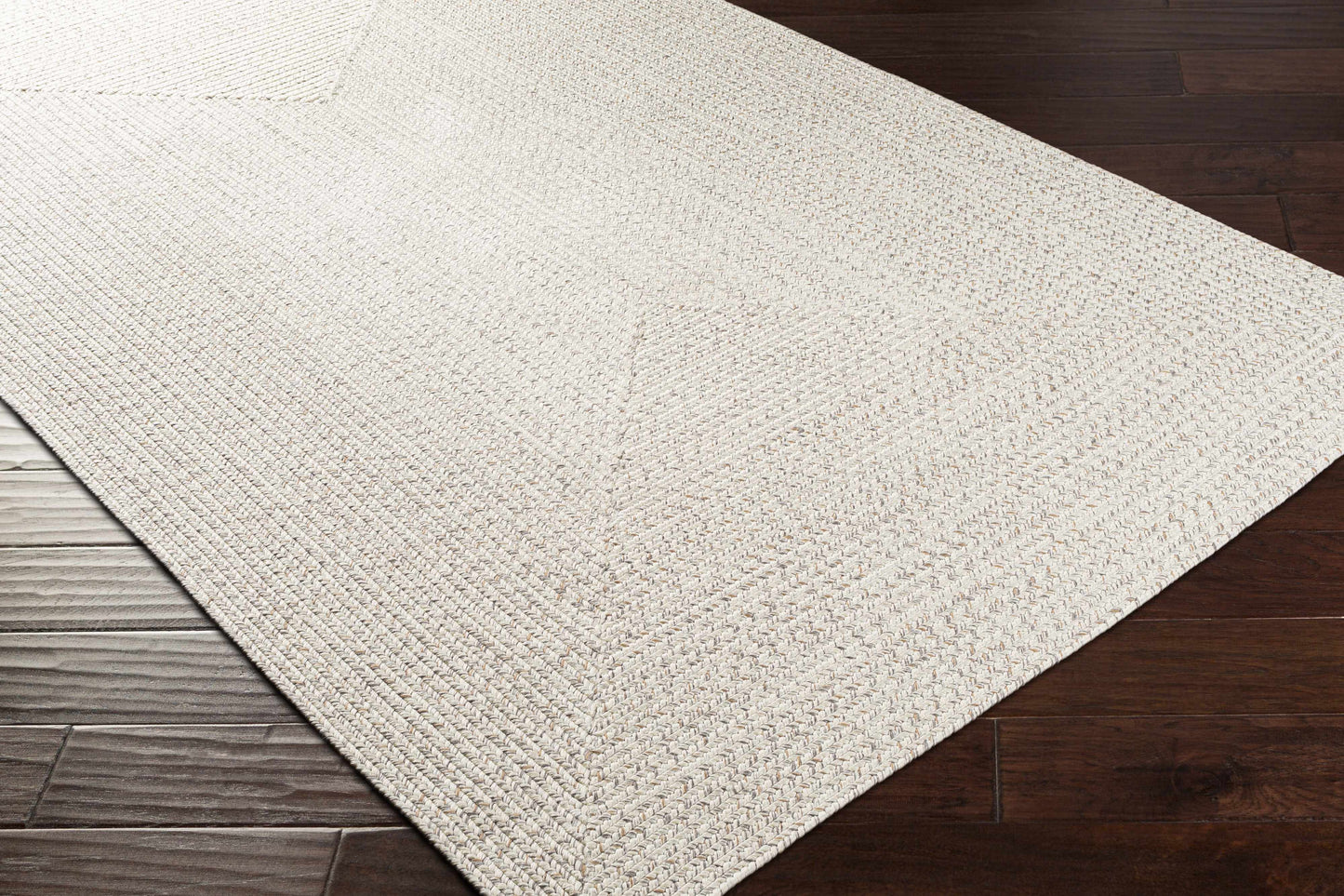 Beige Braided Faux Jute Outdoor Rug
