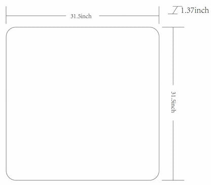 Ockenfels Modern Arched Silver Gray Wall Mirror