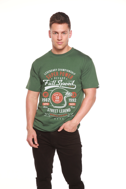 Full Speed Super Men's Bamboo Viscose/Organic Cotton Short Sleeve Graphic T-Shirt
