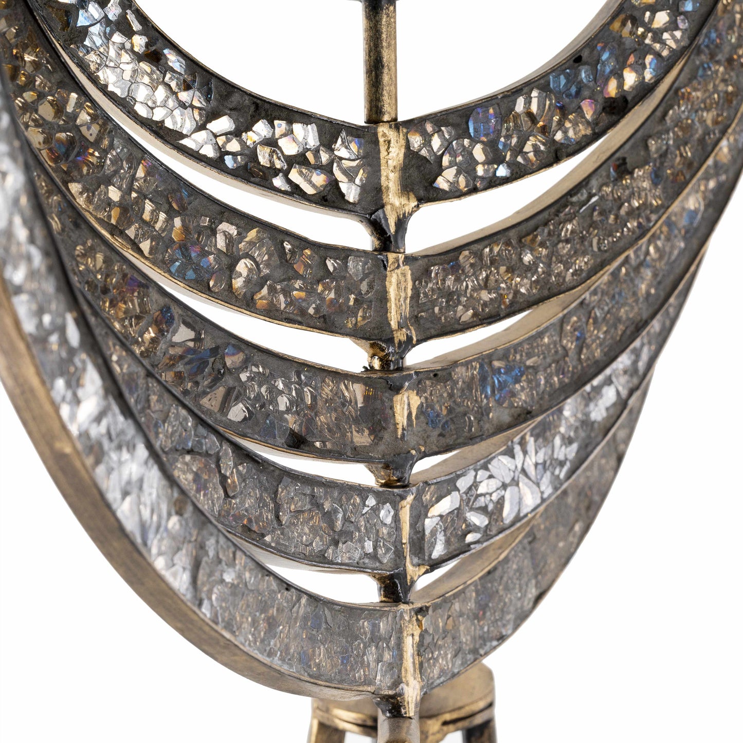 Linntown Antique Gold Circular Metal Sculpture - Clearance