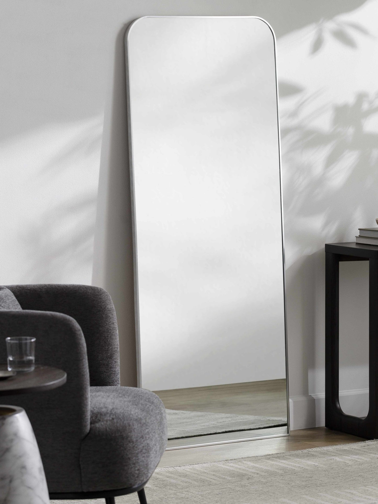 Lavezzola Metallic Silver Mirror - Clearance