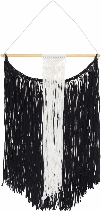 Rosebank Boho Black and White Wall Hanging - Clearance